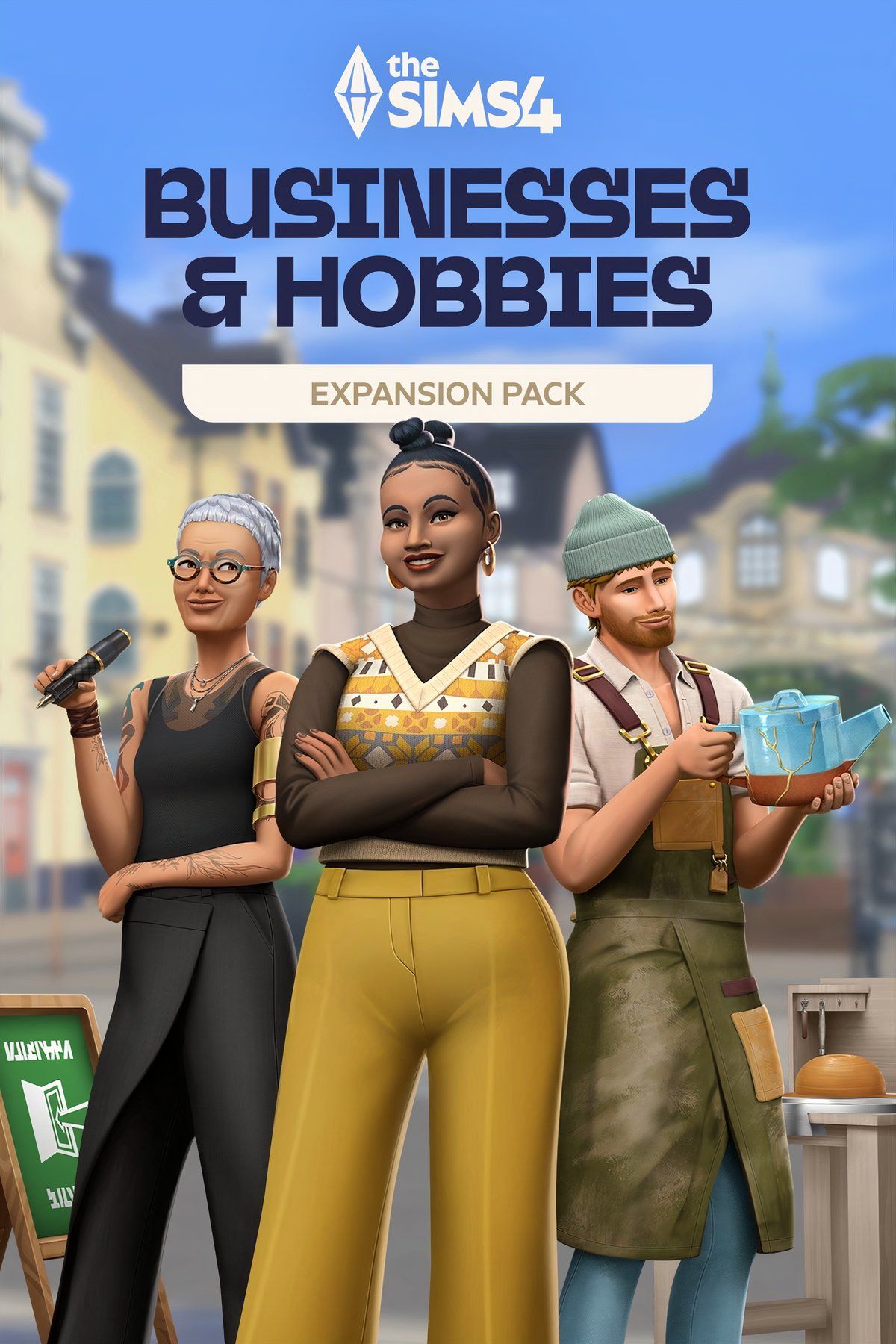 The Sims 4 Businesses and Hobbies Tag Page Cover Art