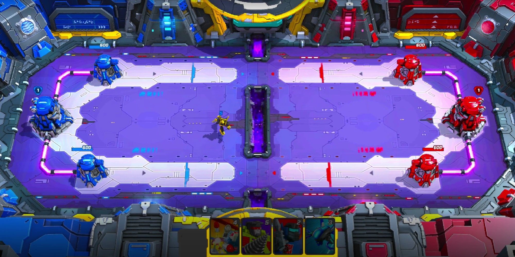 Transformers Tactical Arena image showing gameplay with Bumblebee.