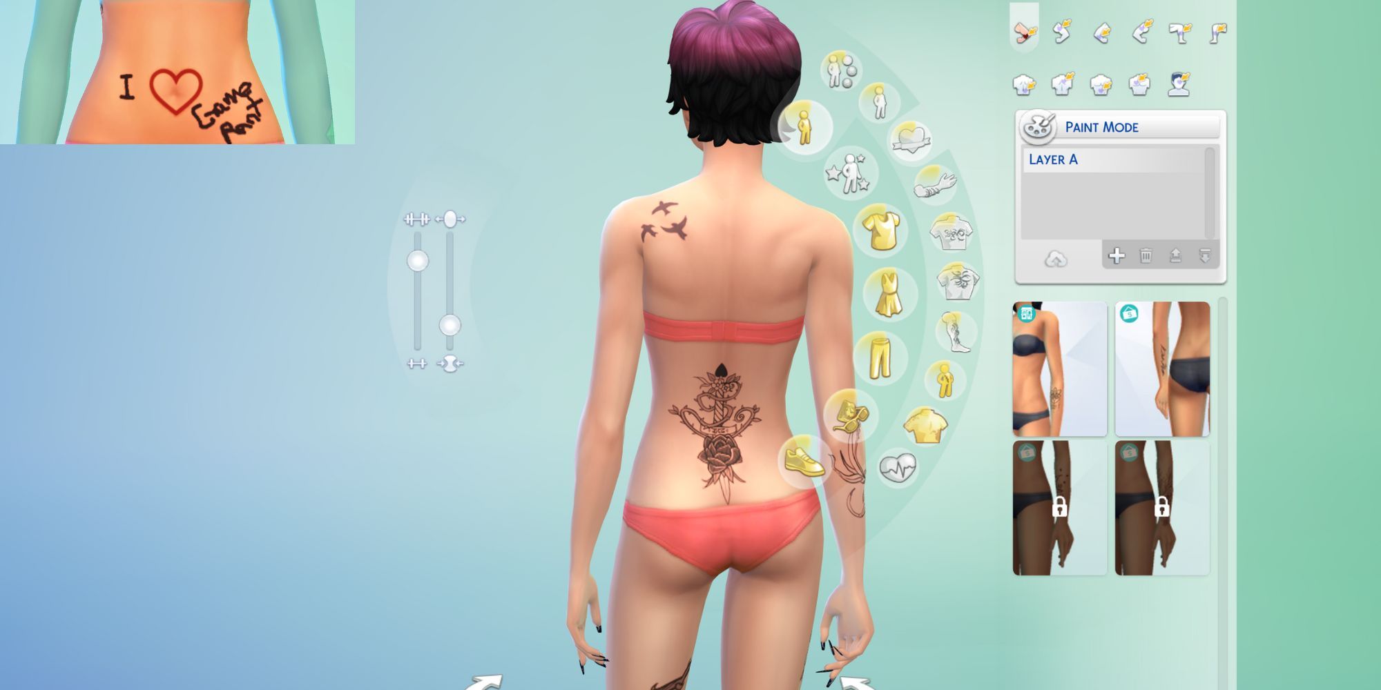 TS4 Remove Tattoo CAS