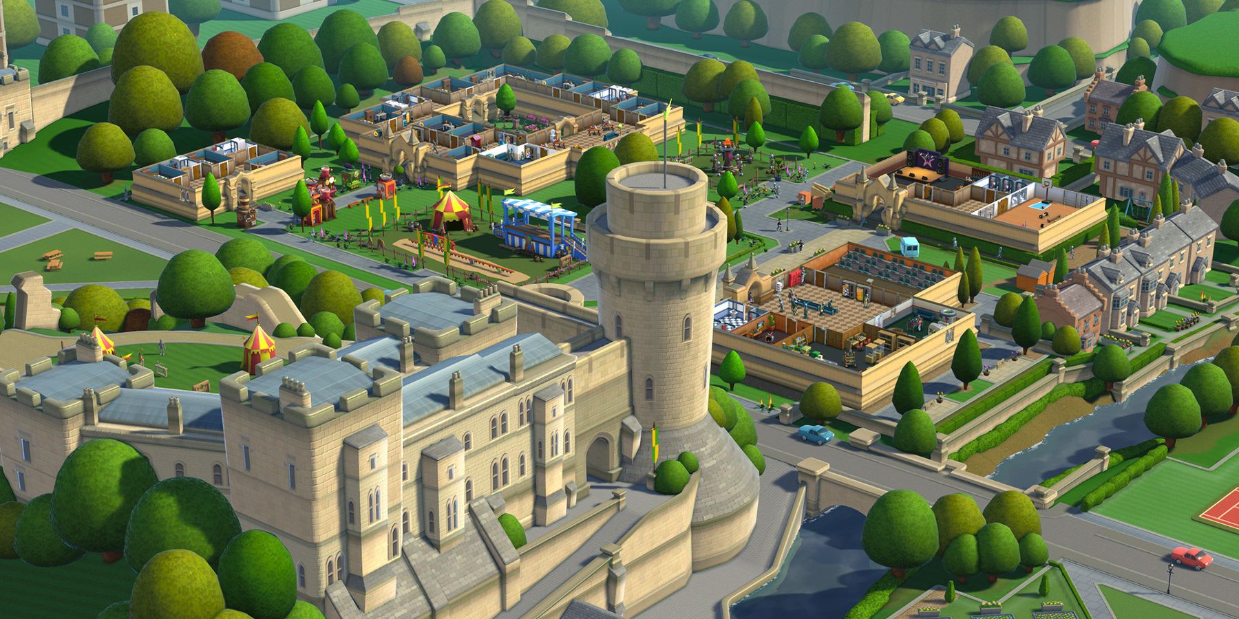 A castle university in Two Point Campus.