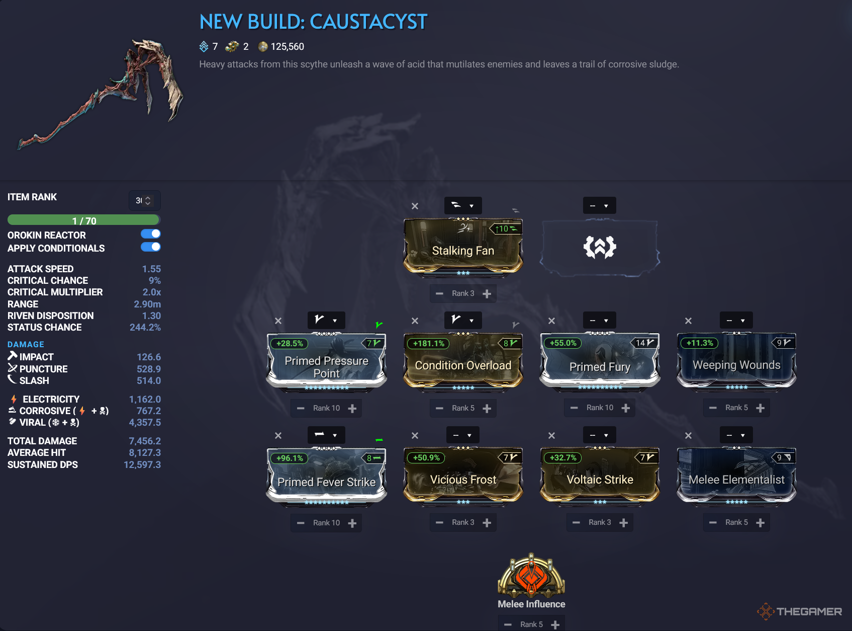 Warframe Caustacyst Endgame Build