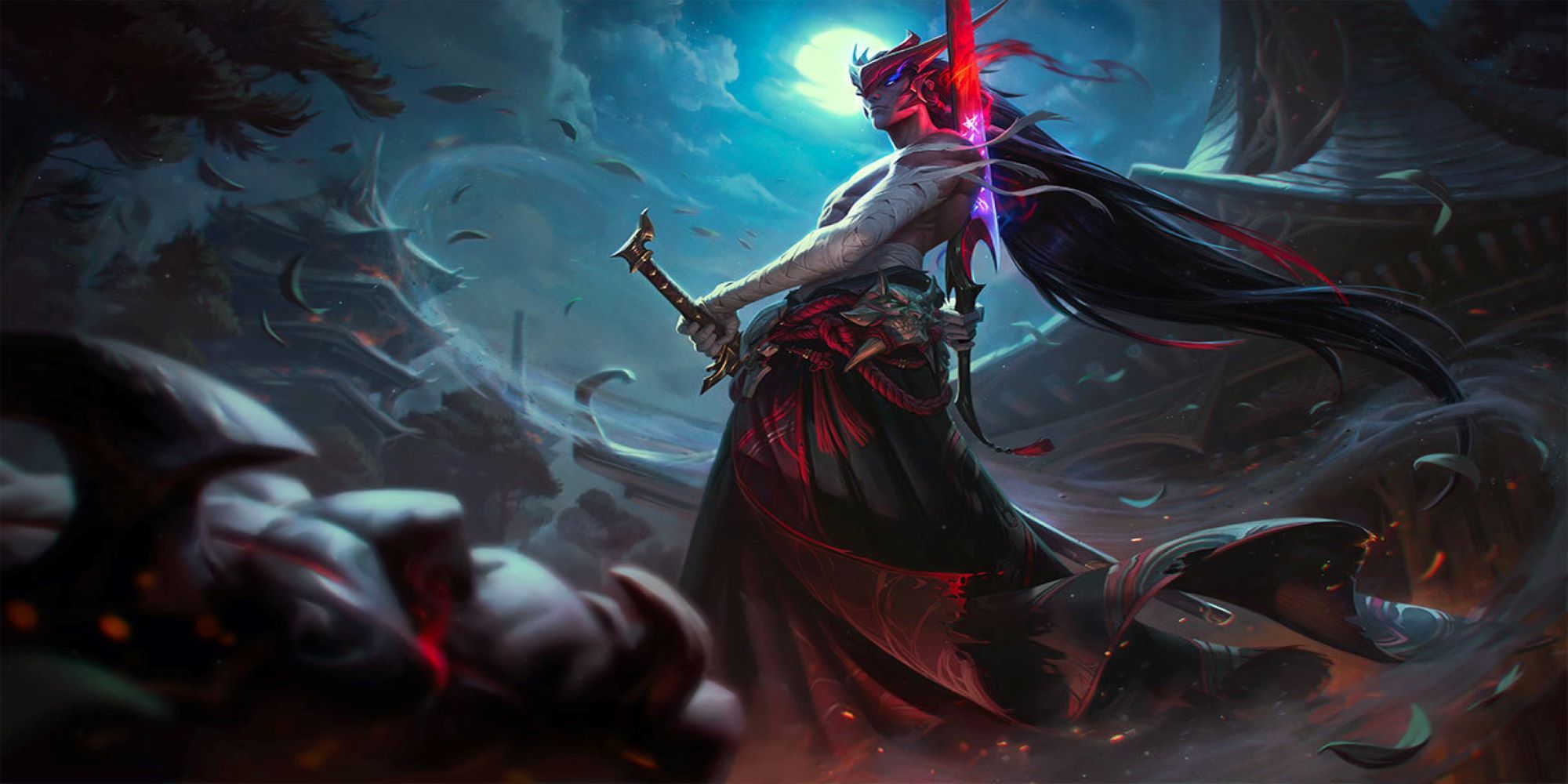 Yone from League of Legends.