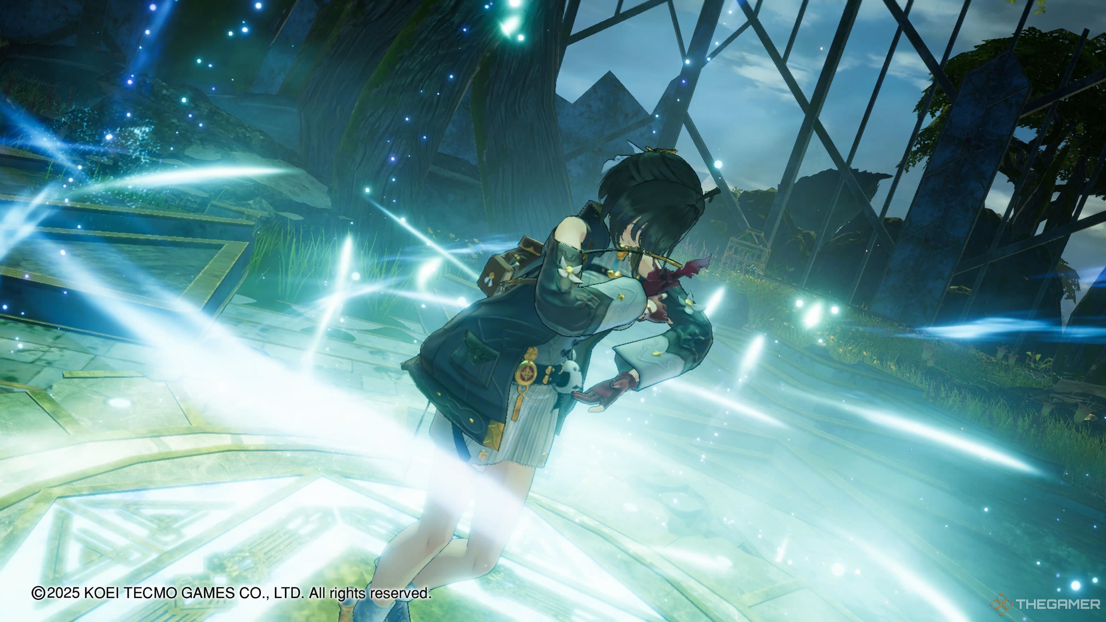 Yumia clearing a Manabound Area in Atelier Yumia