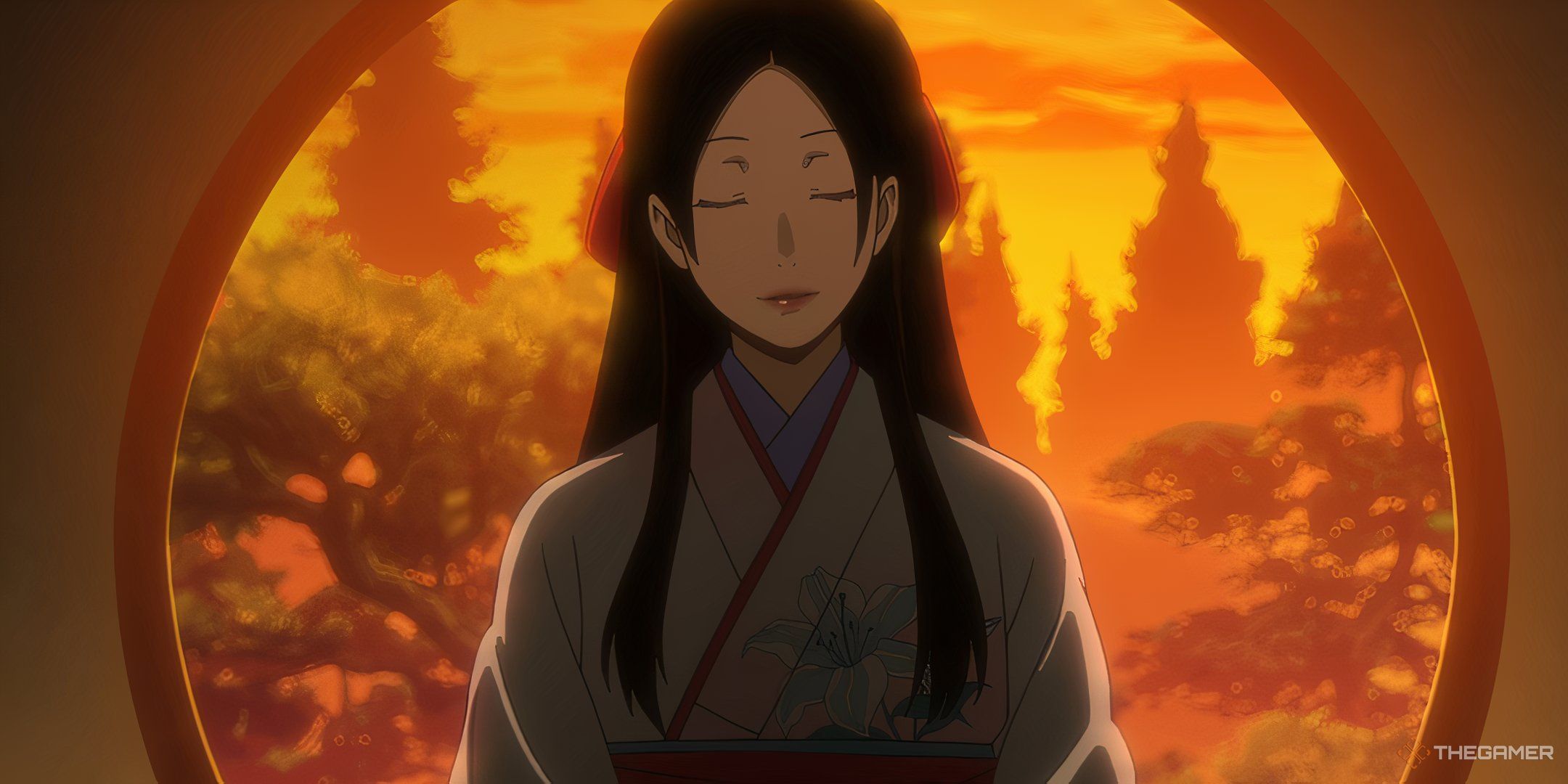 Yuriko Nishinotouin from Kakegurui. Screenshot taken from season one, episode three.