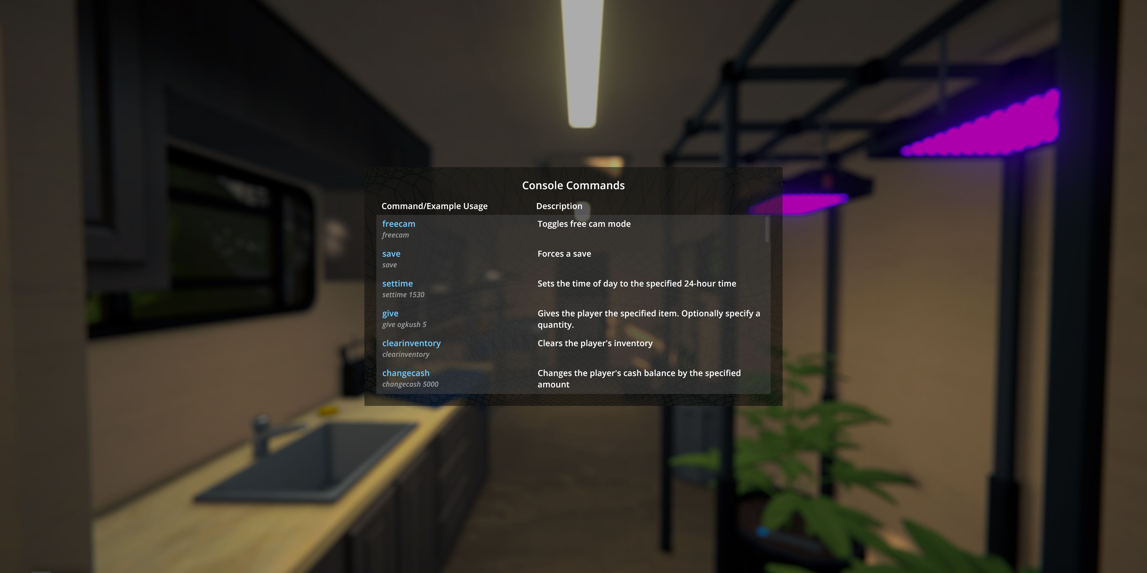 schedule-1-console-commands-list