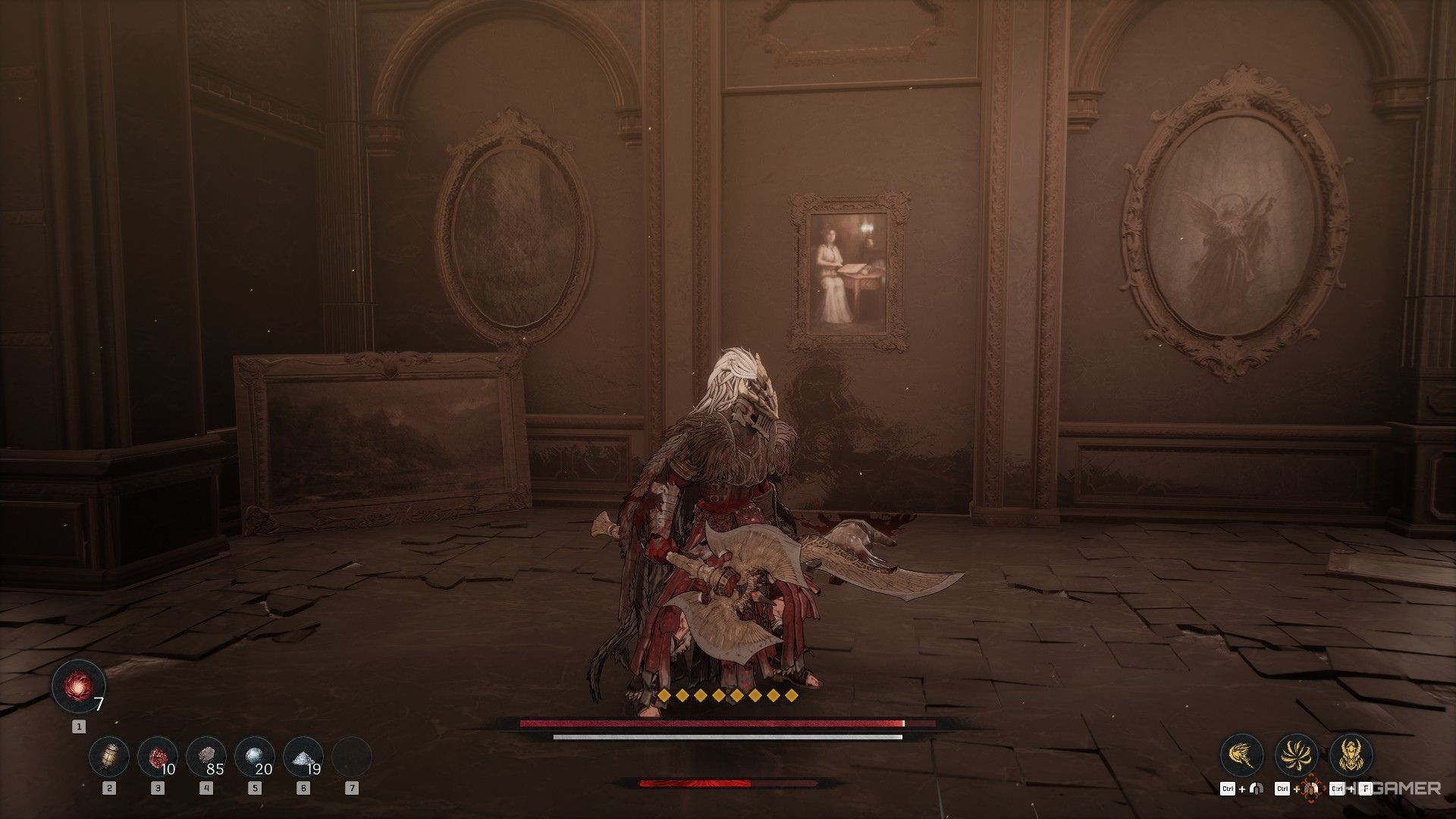 The illusory wall on the first floor of the Central Theater in The First Berserker: Khazan.