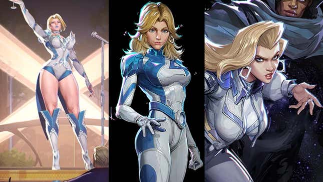 Emma Frost, Invisible Woman, and Dagger in Marvel Rivals.