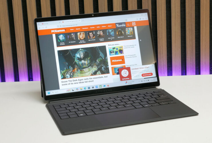 A gaming laptop and tablet with serious power
