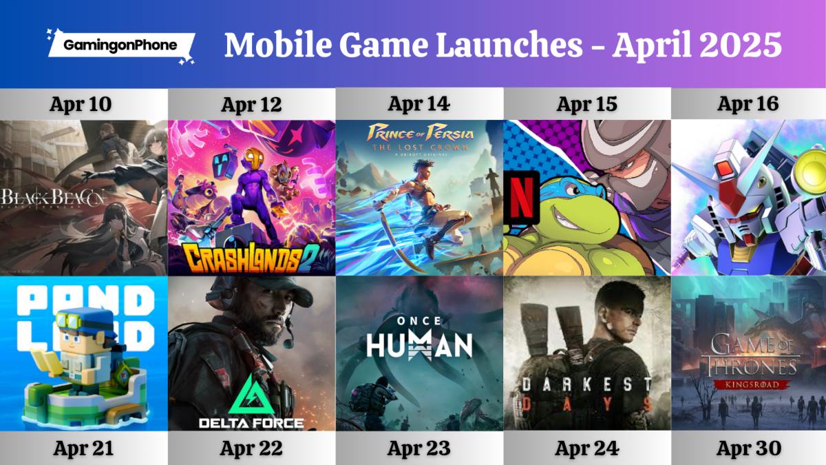 Copy of Mobile Game Launches - April 2025