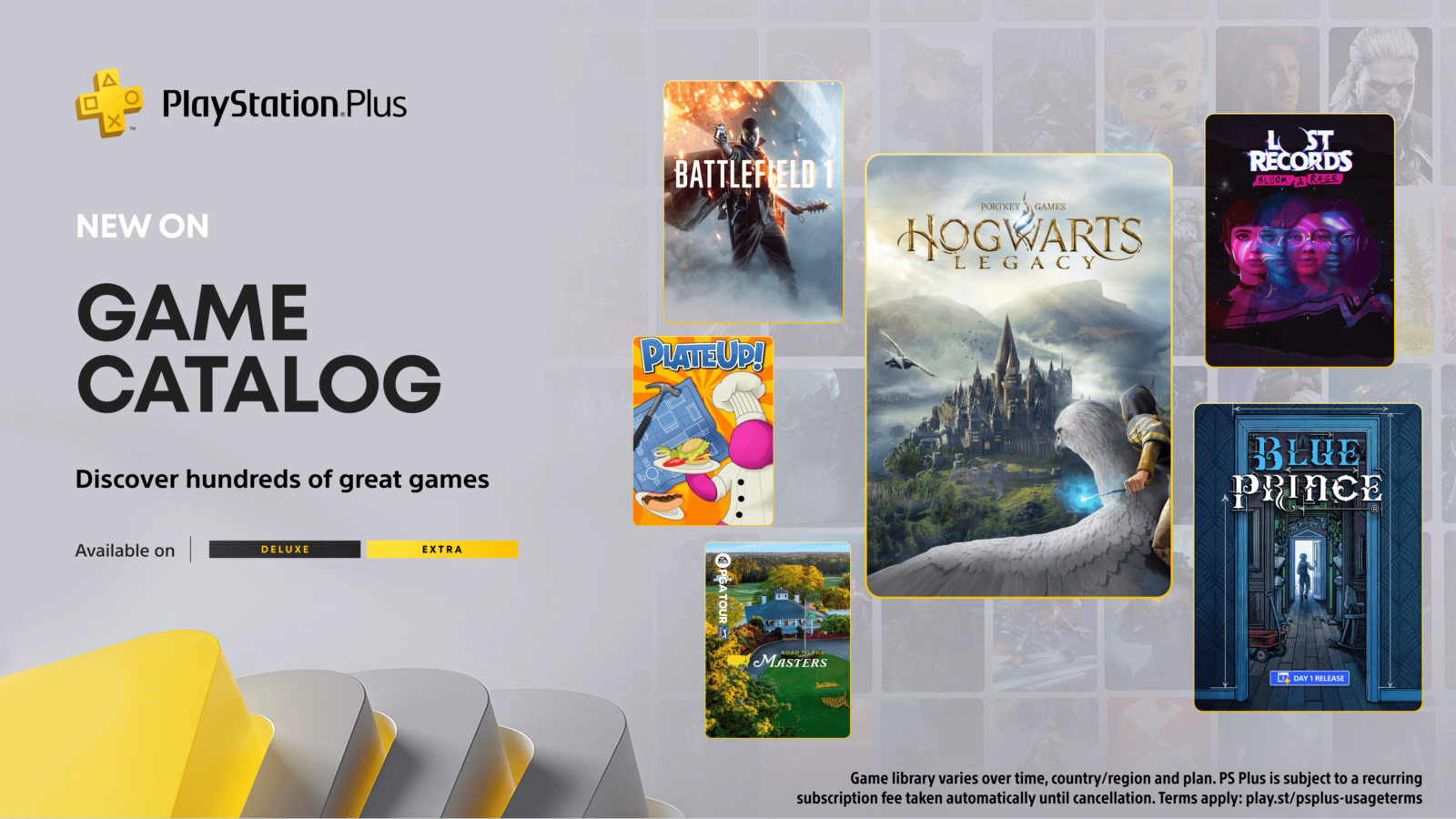 (For Southeast Asia) PlayStation Plus Game Catalog for April: Hogwarts Legacy, Blue Prince, the second episode of Lost Records: Bloom & Rage and more