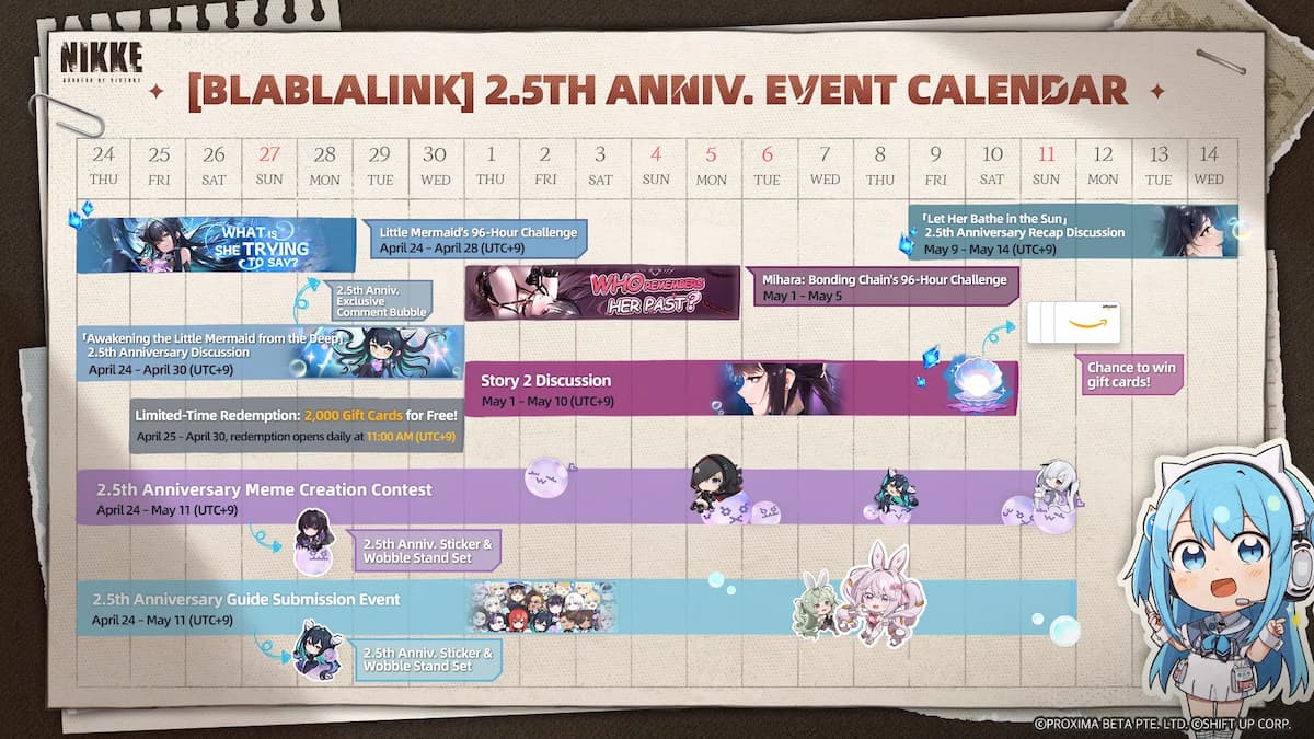 Goddess of Victory NIKKE 2.5 Anniversary Events