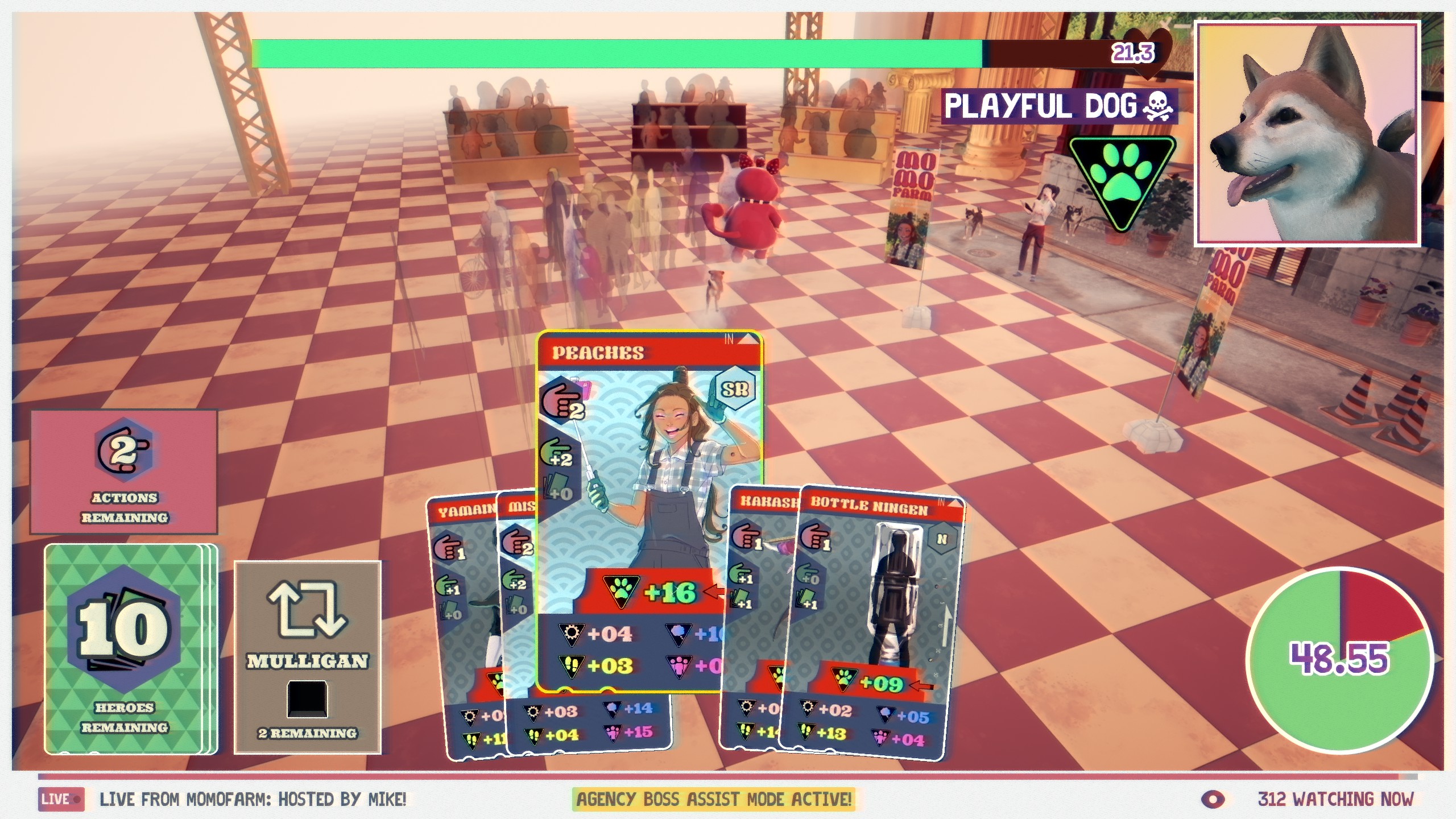 A playful dog causes chaos in Promise Mascot Agency