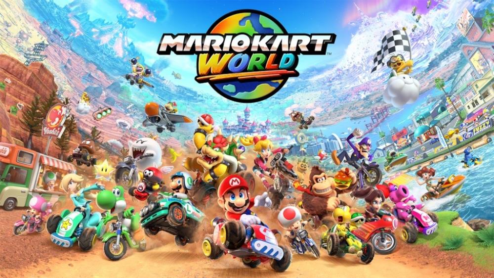 Mario Kart World leaks Rainbow Road