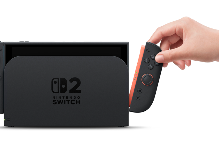 Nintendo Switch 2 showing magnetic Joy-Con