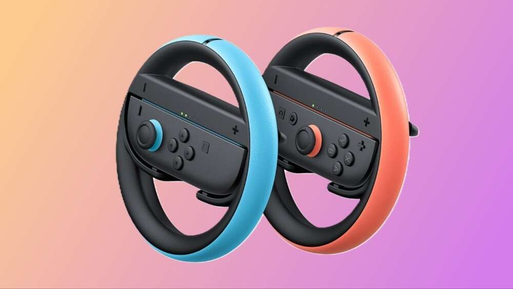 Pick Up The Official Joy-Con Wheel Set For Mario Kart World For Just $25