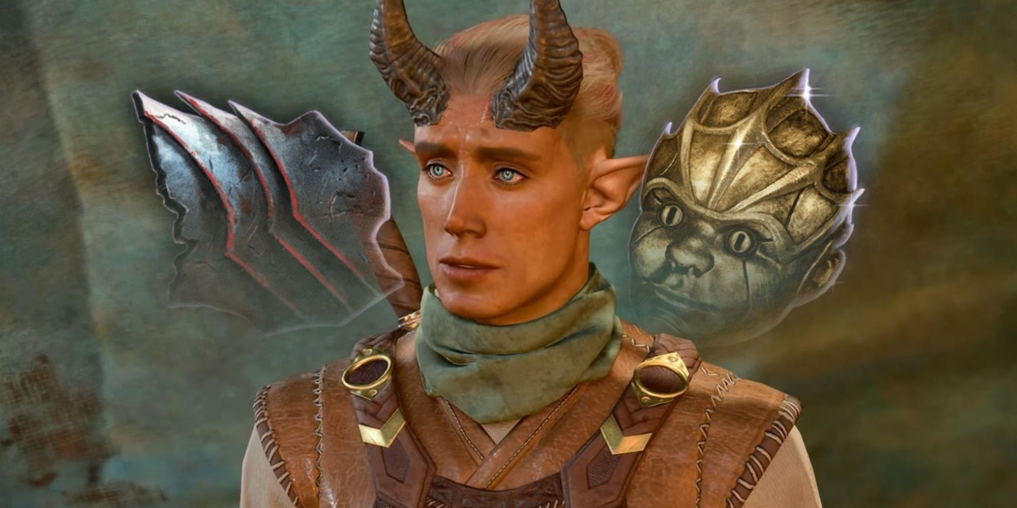 Baldur's Gate 3 image showing Dammon, with Infernal Iron and a Devilfoil Mask on .top.