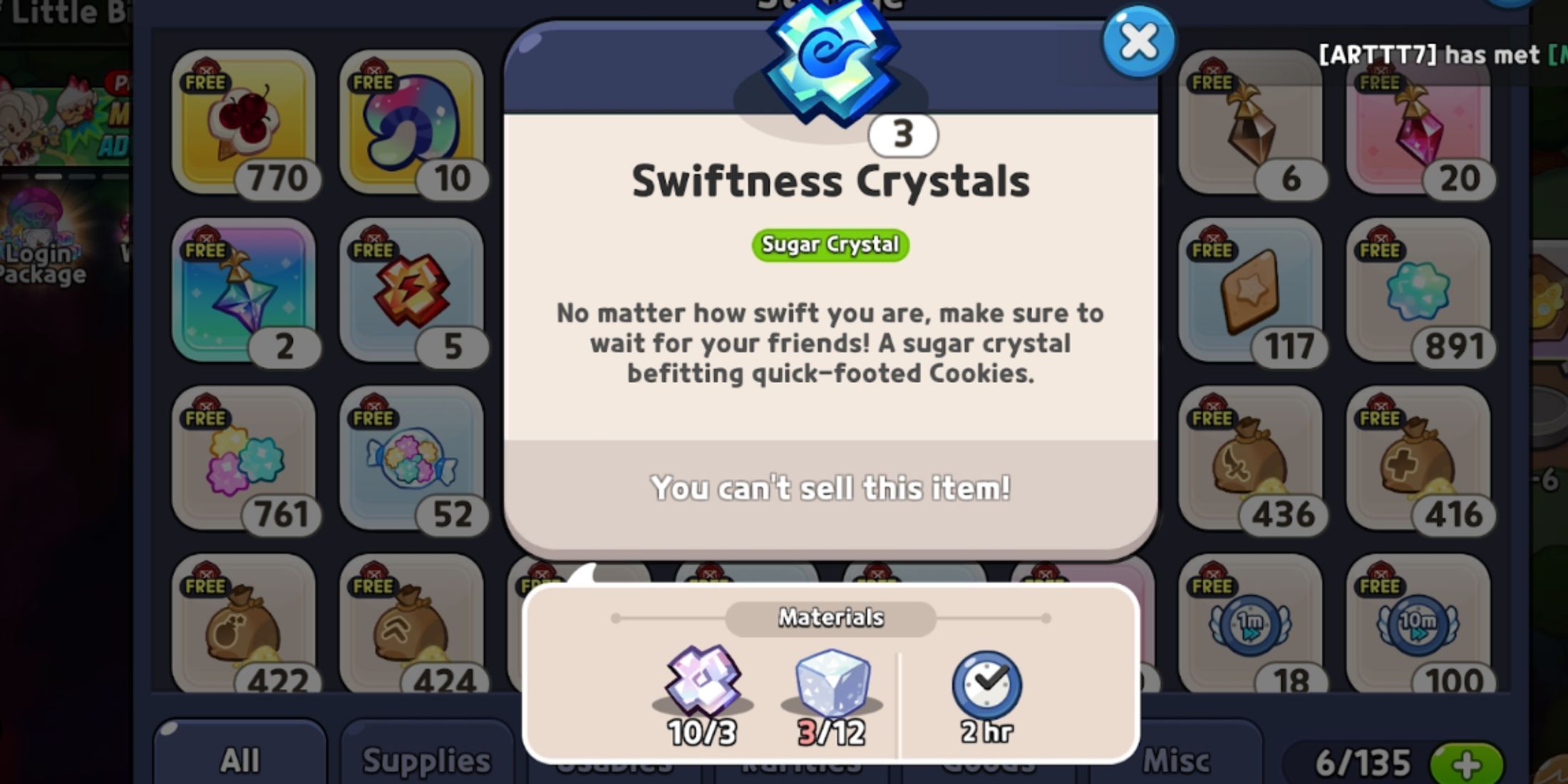 Cookie Run Kingdom - swiftness crystals