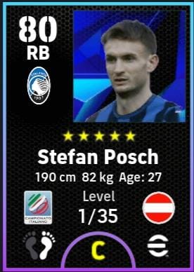 eFootball 2025 Italian League Selection Mar ’25 Posch