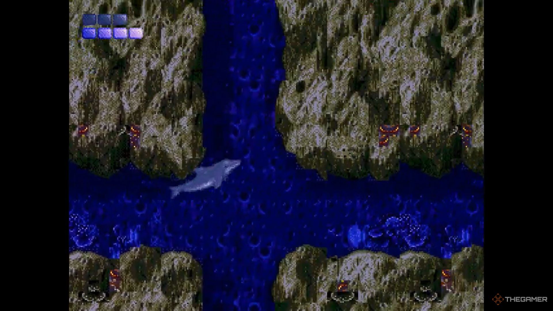 Gameplay of Ecco the Dolphin on Sega CD.