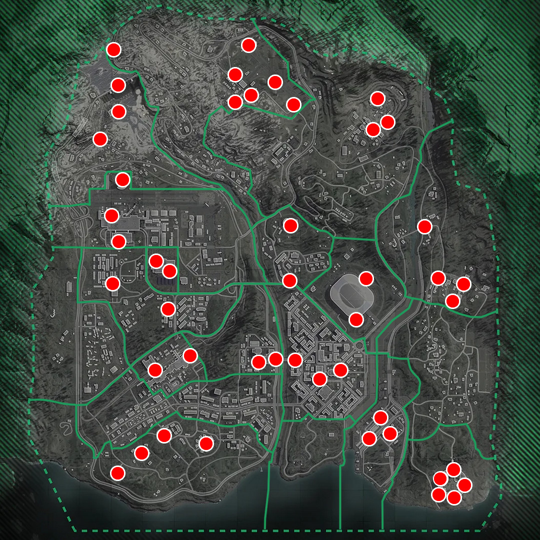 Warzone Verdansk safes locations map
