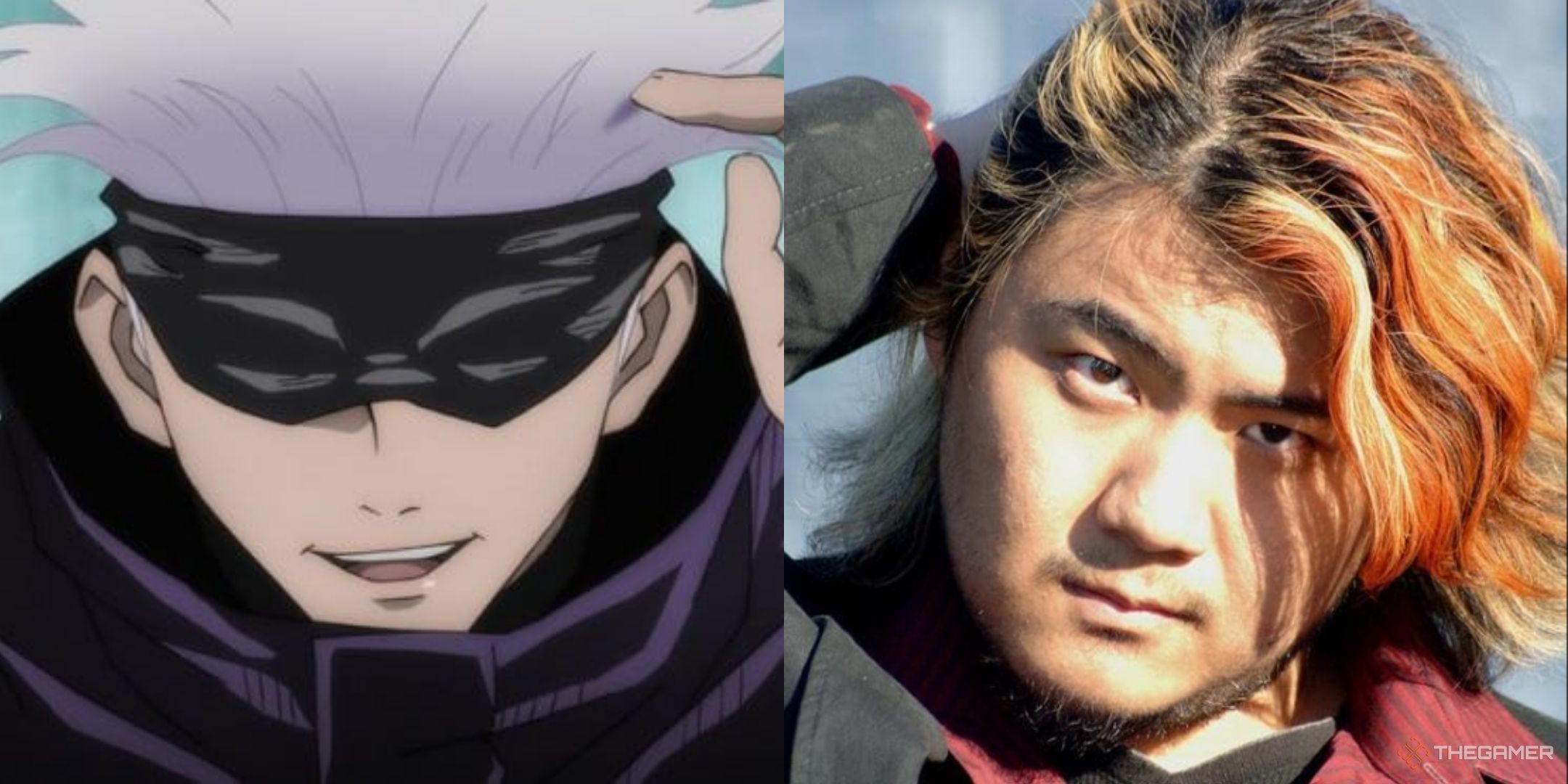 Kaiji Tang and Satoru Gojo from Jujutsu Kaisen.
