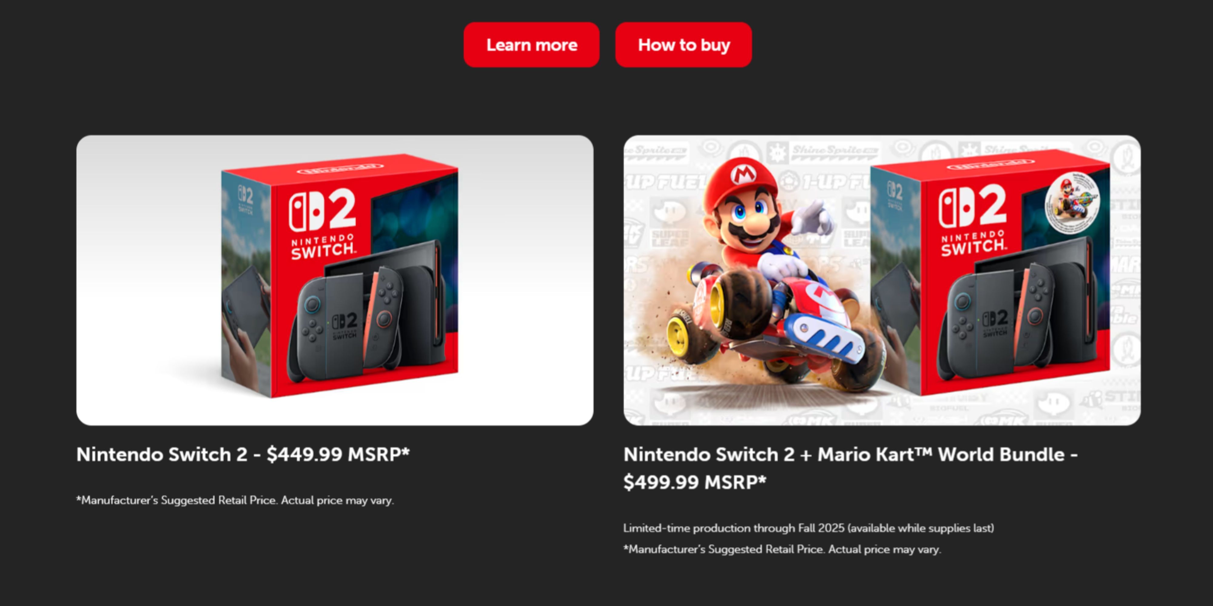 switch 2 and switch 2 bundle prices.