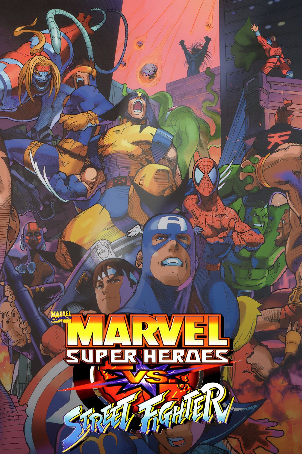 Marvel Super Heroes vs. Street Fighter Tag Page Cover Art