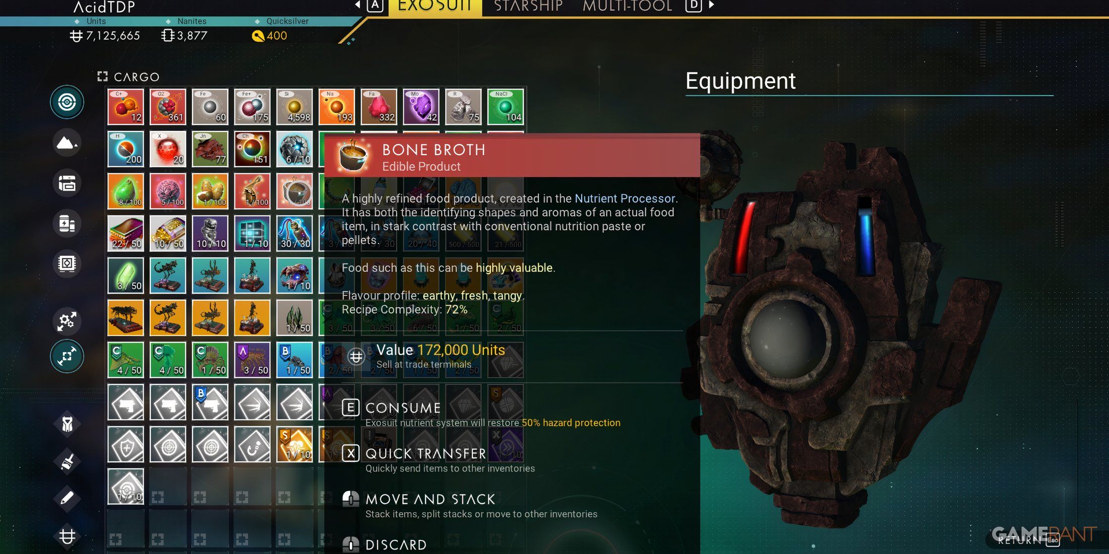 No Man's Sky Relics New Recipes