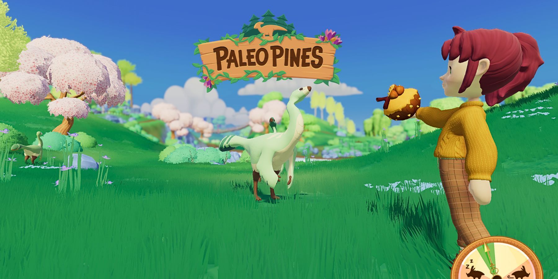 Paleo Pines befriend dinosaur