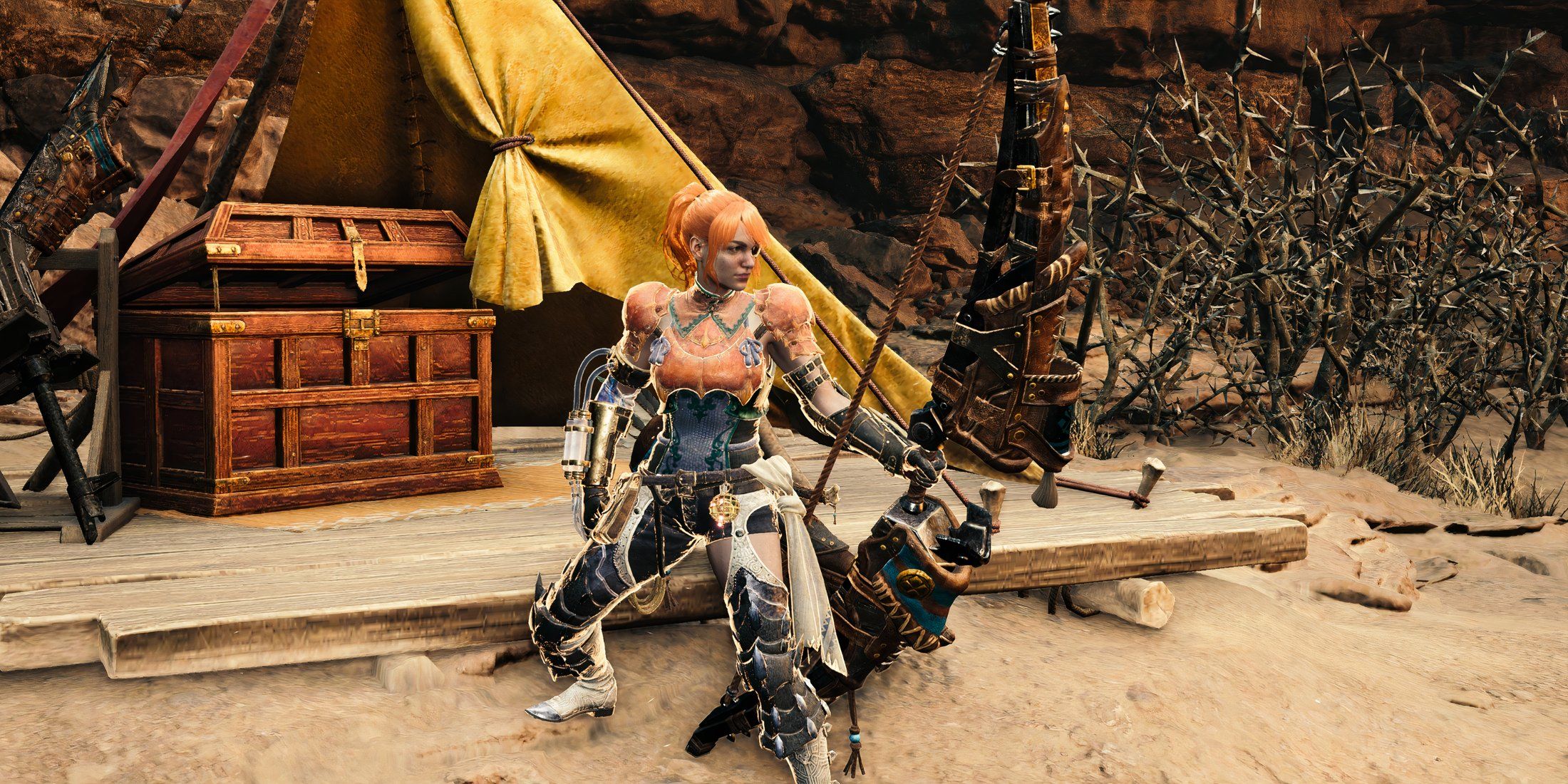 Players holding a Bow in Monster Hunter Wilds