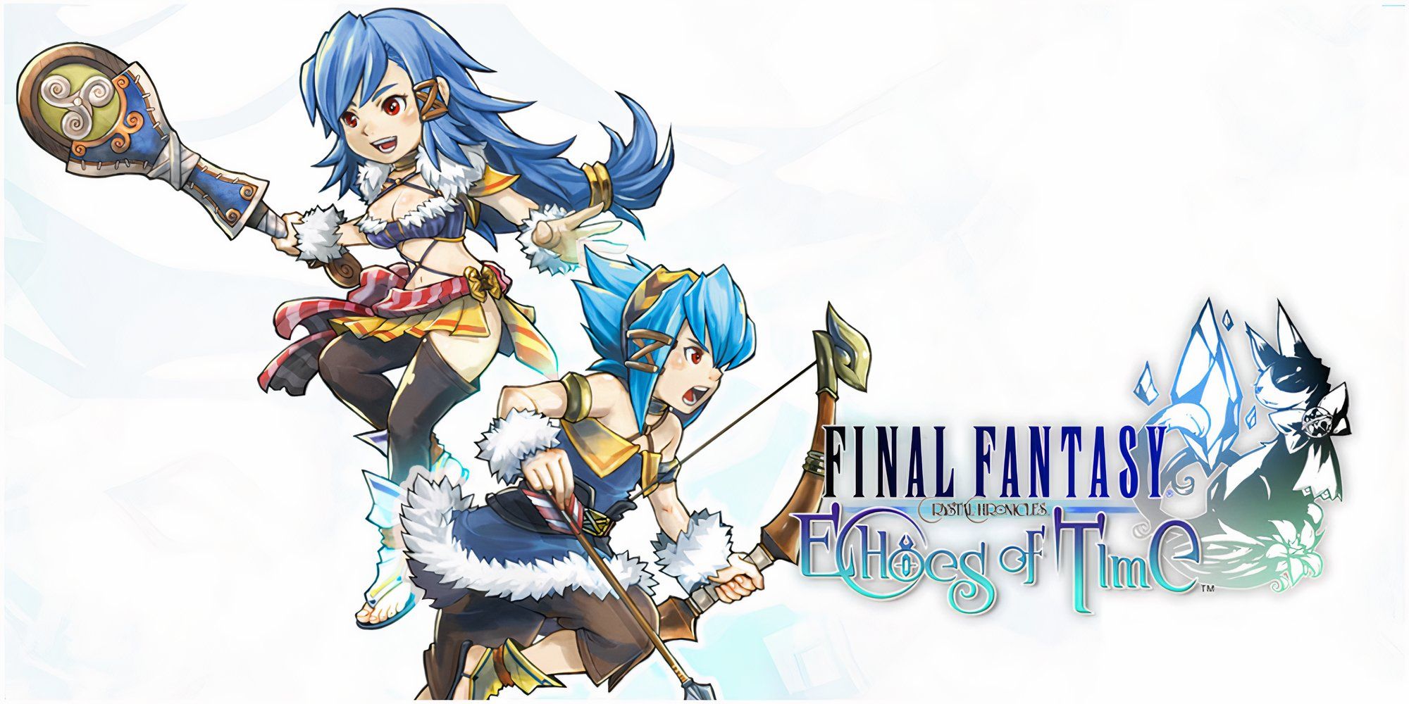 Promo art featuring characters in Final Fantasy Crystal Chronicles Echoes of Time