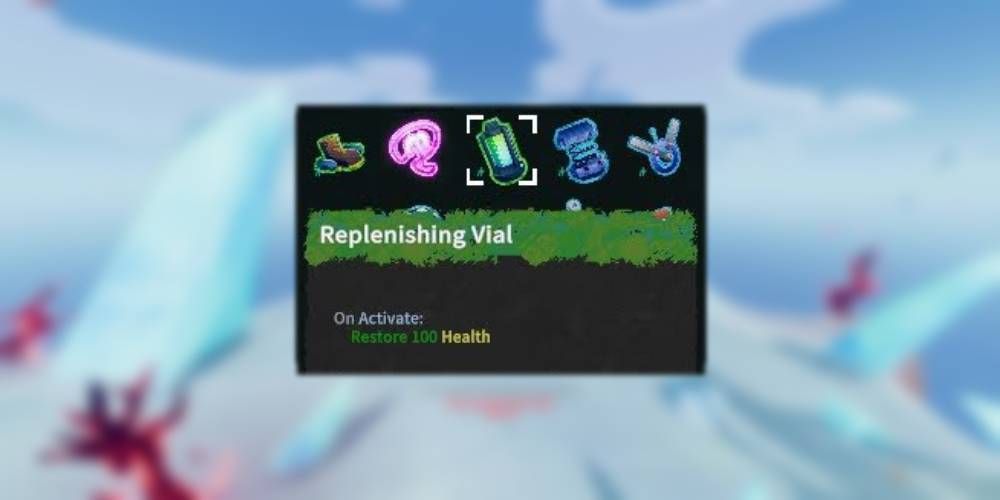 Replenishing Vial in Haste.