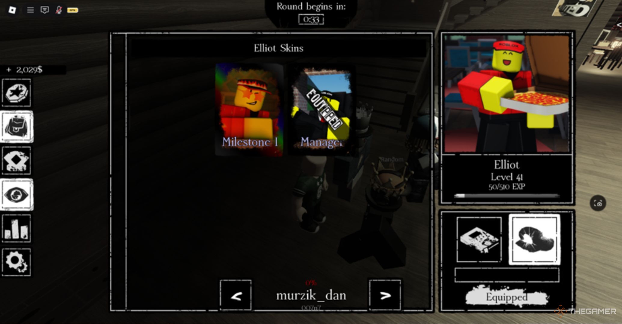 Roblox Forsaken – Two skins of Elliot's milestone In the inventory interface
