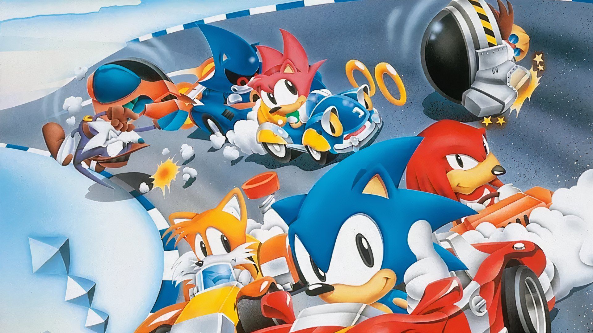 The official cover artwork for Sonic Drift 2.