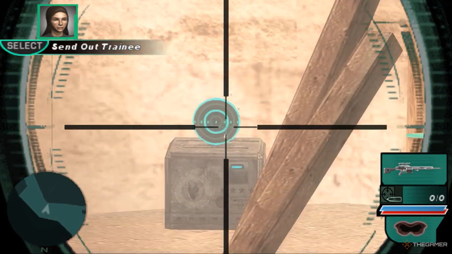 A view through the scope of the MB 150 from Syphon Filter: Dark Mirror.
