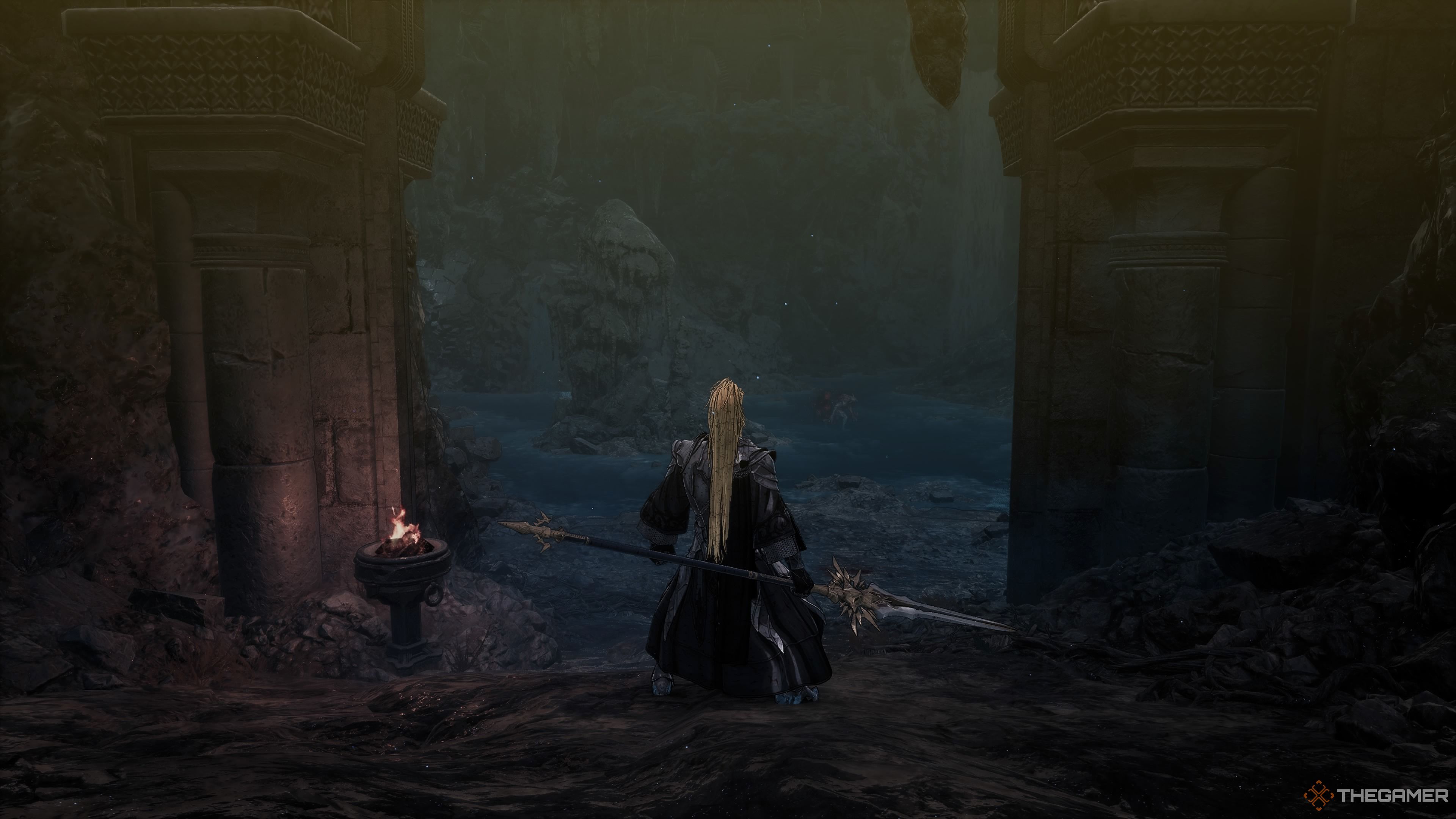 The cavern encountered at the end of The Vow mission in The First Berserker Khazan.