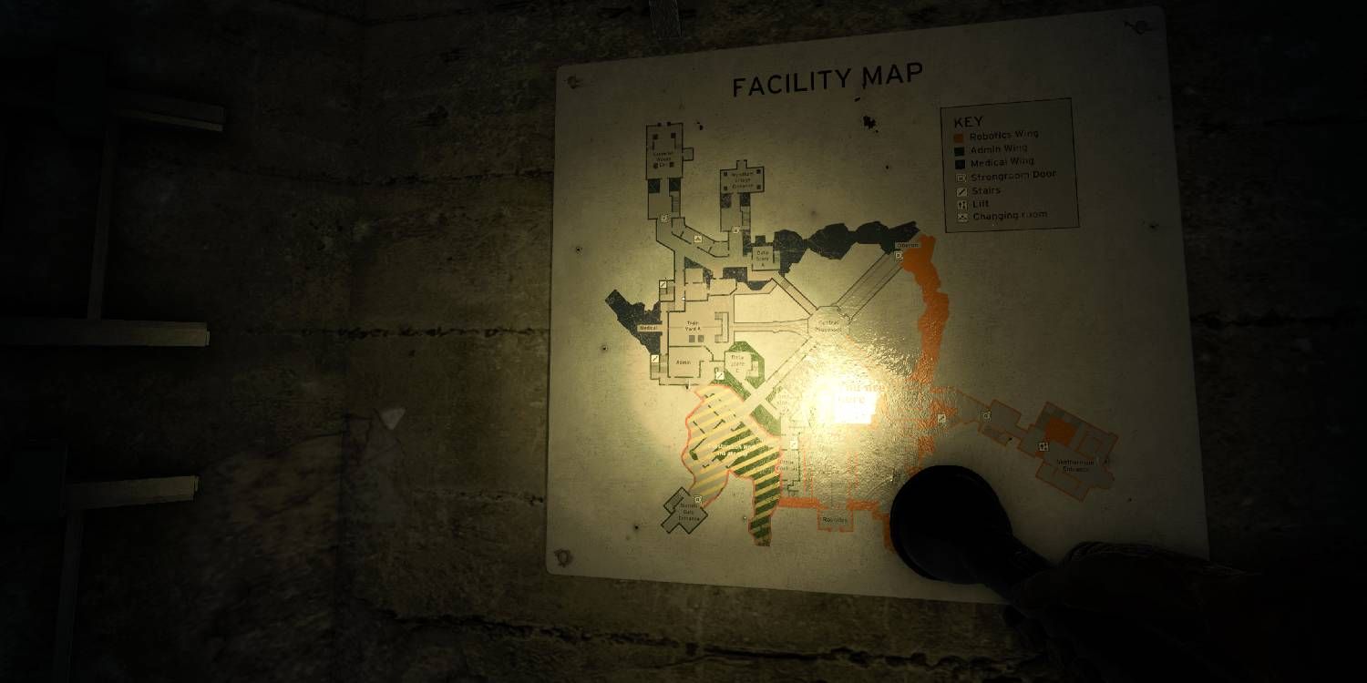 The Interchange facility map in Atomfall.