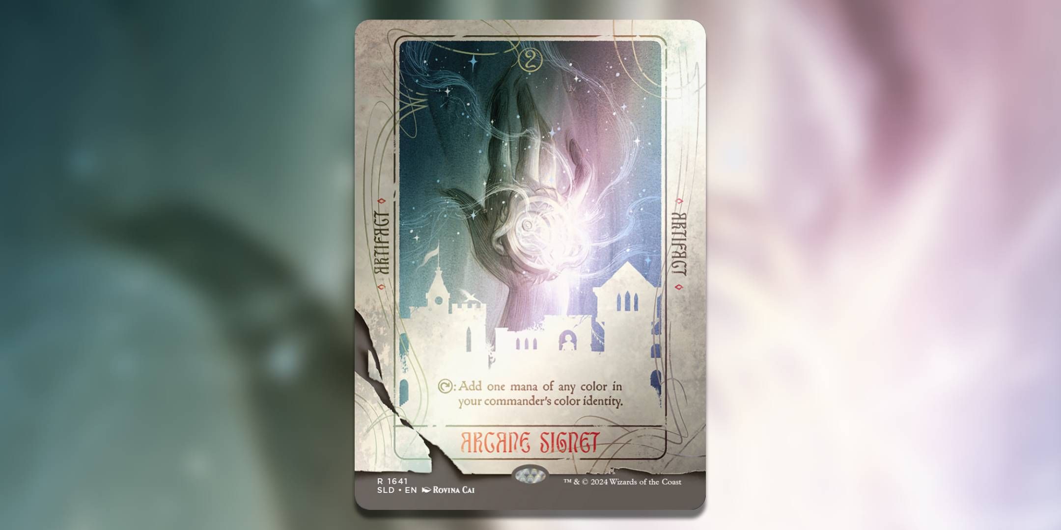 The Magic The Gathering card Arcane Signet by Rovina Cai.