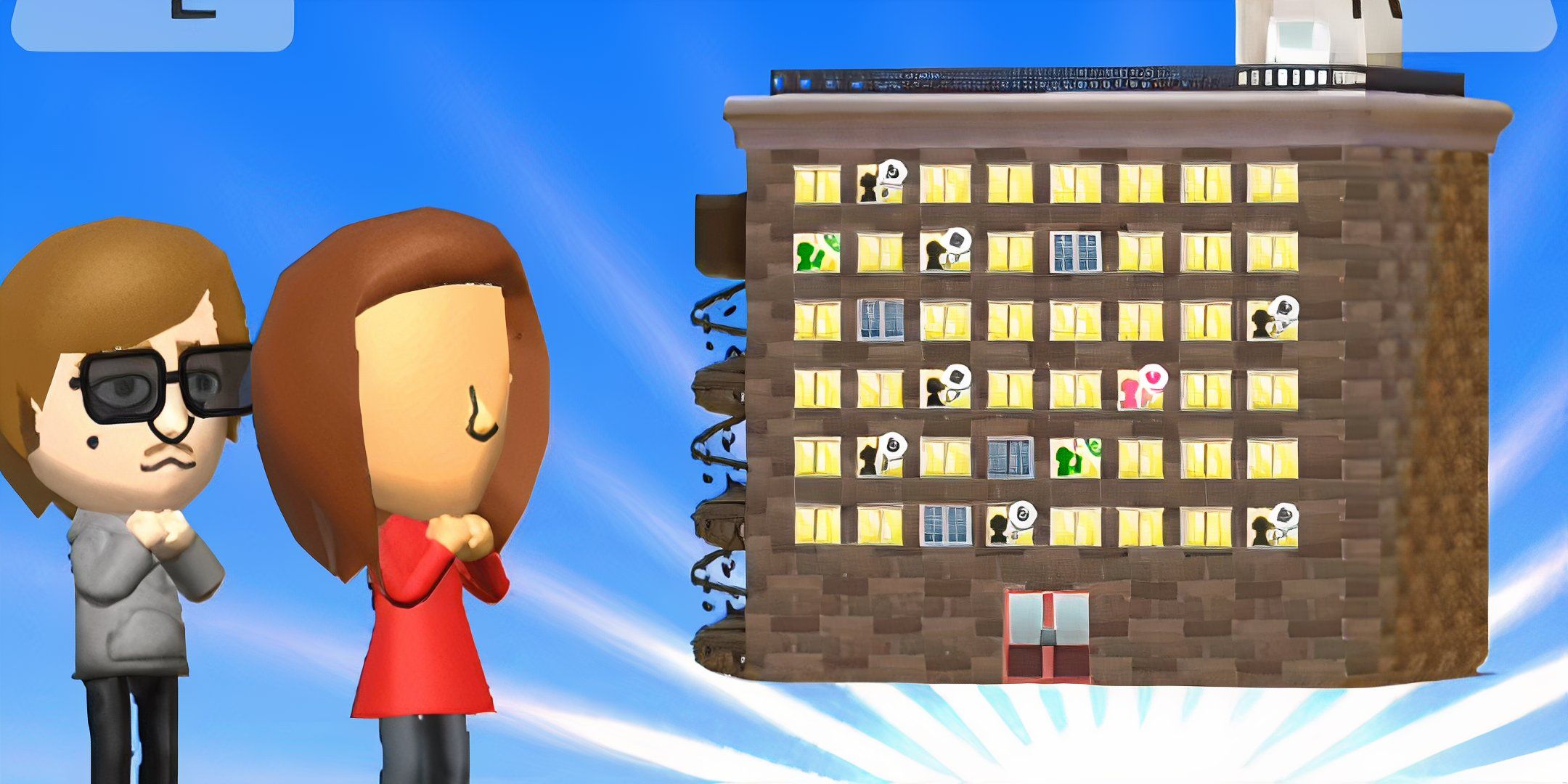 The Mii Apartments getting upgraded in Tomodachi Life.
