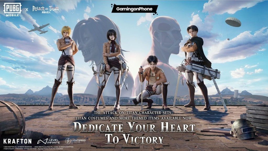 PUBG Mobile x Attack on Titan Prize Path, BGMI Attack on Titan Collab