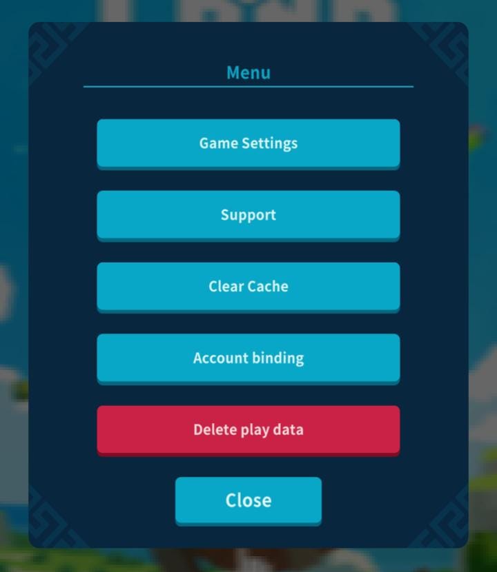 PANDOLAND in-game Settings menu