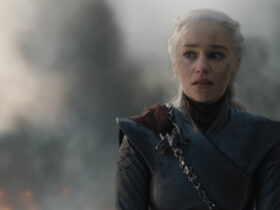 Emilia Clarke as Daenerys Targaryen in Game of Thrones.