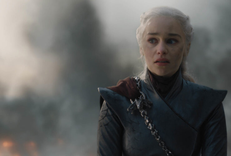Emilia Clarke as Daenerys Targaryen in Game of Thrones.