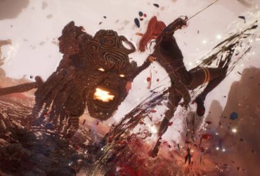 A screenshot from Clair Obscur: Expedition 33 showing Maelle fighting an enemy.