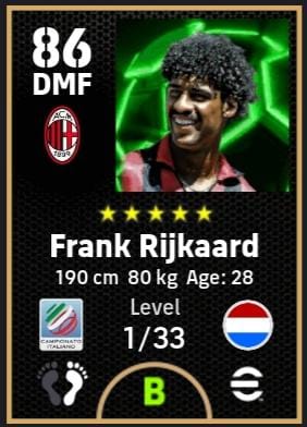 eFootball 2025 Italian League Midfielders Rijkaard