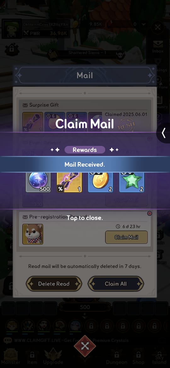 Summoners War Rush coupon codes rewards
