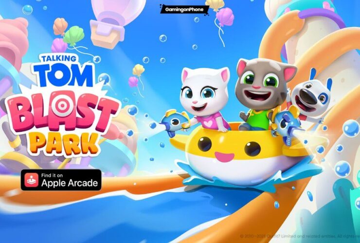 Talking Tom Blast Park Water Park Update on Apple Arcade Cover