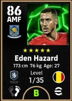 eFootball 2025 Epic National Attackers Hazard