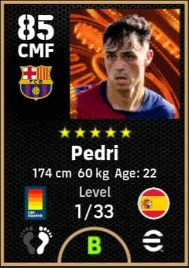 eFootball 2025 Spanish League Season's Best Pedri