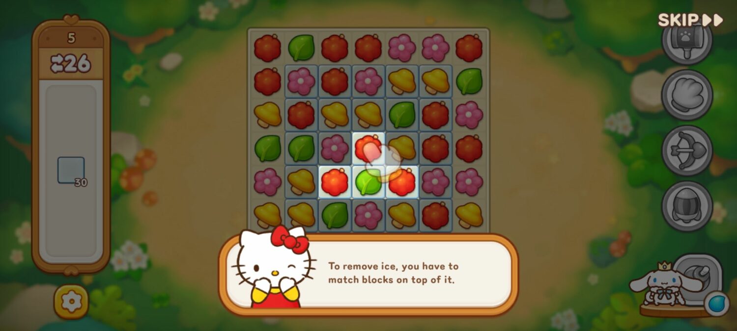 match-3 gameplay mechanics